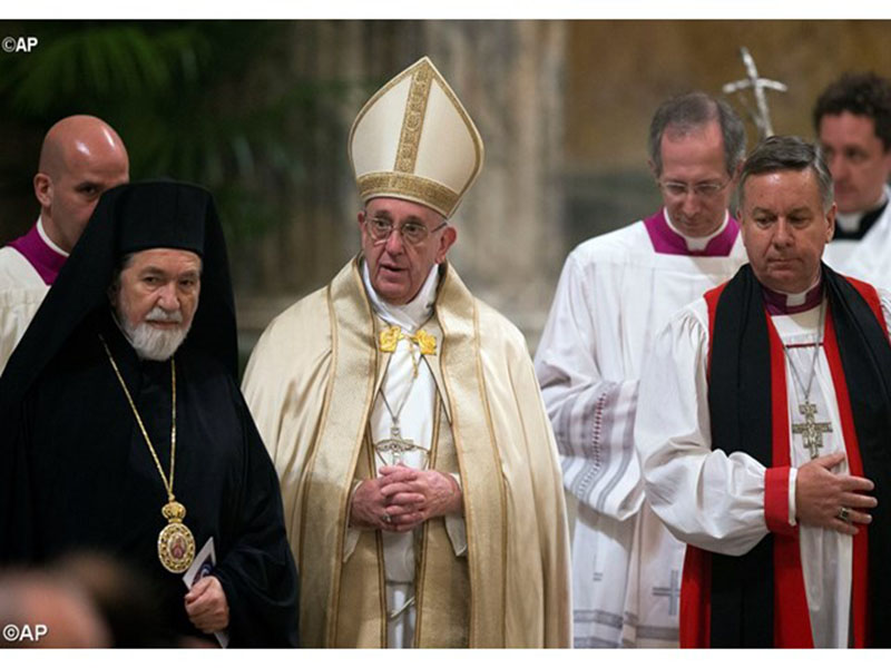 Em celebração ecumênica, Papa diz que misericórdia de Deus renovará relações dos cristãos