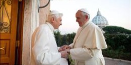 Papa Francisco visitou Bento XVI